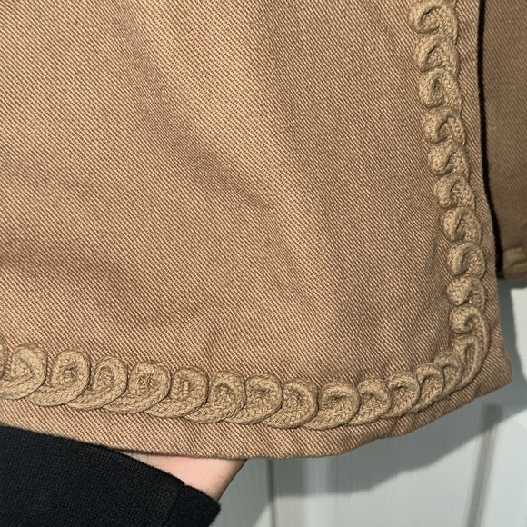 Soft Surroundings beige Tan Button Long Jacket medium trim - Picture 4 of 9